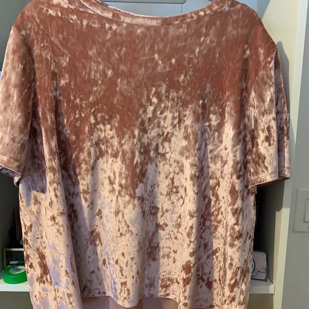 velvet pink shirt